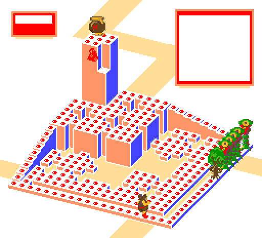 Thumbnail for a map of Level 4 Area 2 for the Arcade game Crystal Castles.