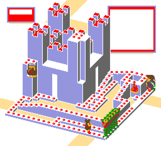 Thumbnail for a map of Level 5 Area 4 for the Arcade game Crystal Castles.