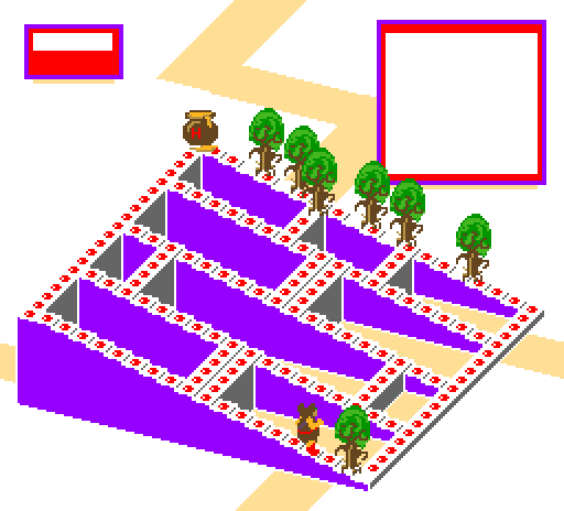 Thumbnail for a map of Level 6 Area 2 for the Arcade game Crystal Castles.