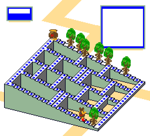 Thumbnail for a map of Level 6 Area 3 for the Arcade game Crystal Castles.