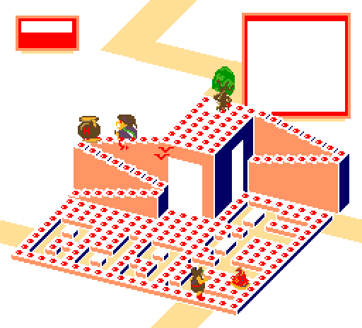 Thumbnail for a map of Level 6 Area 4 for the Arcade game Crystal Castles.