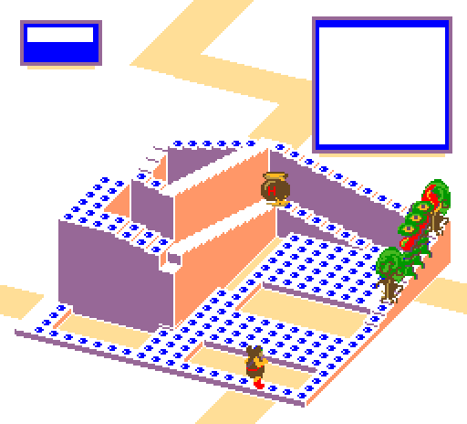 Thumbnail for a map of Level 9 Area 1 for the Arcade game Crystal Castles.
