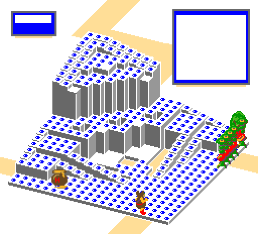 Thumbnail for a map of Level 9 Area 2 for the Arcade game Crystal Castles.