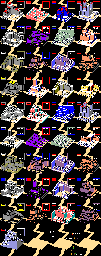 Thumbnail for a map of Levels (Unmarked) for the Arcade game Crystal Castles.