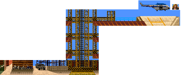 Thumbnail for a map of Stage 3 for the Arcade game D. D. Crew.