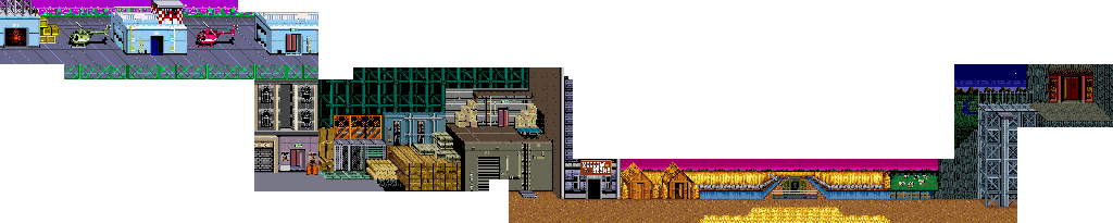Thumbnail for a map of New York 199X for the Arcade game Double Dragon II: The Revenge.