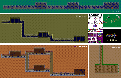 Thumbnail for a map of Round 1 for the Arcade game Dragon Buster.