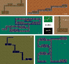 Thumbnail for a map of Round 2 for the Arcade game Dragon Buster.