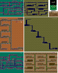 Thumbnail for a map of Round 4 for the Arcade game Dragon Buster.