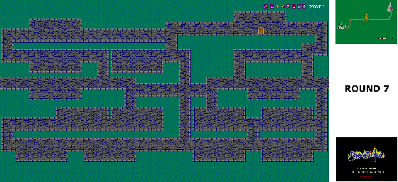 Thumbnail for a map of Round 7 for the Arcade game Dragon Buster.