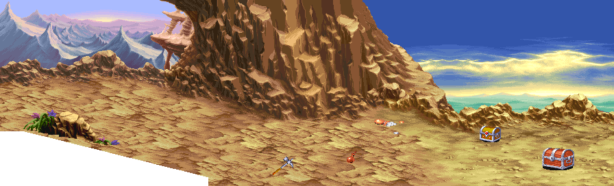 Thumbnail for a map of Stage 1: Descent From The Broken Lands for the Arcade game Dungeons & Dragons: Shadow Over Mystara.