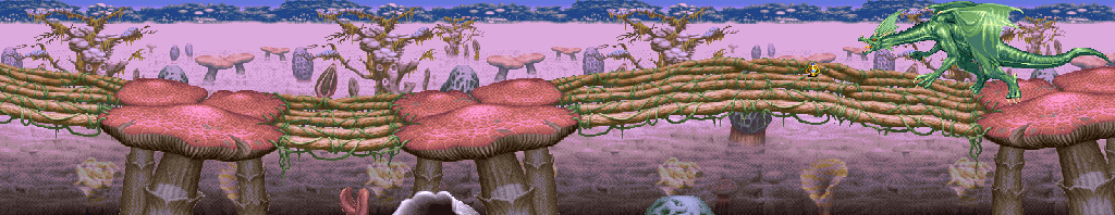Thumbnail for a map of Stage 5c: The Forest Bridge for the Arcade game Dungeons & Dragons: Shadow Over Mystara.