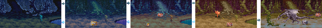Thumbnail for a map of Stage 8a: Forest Labyrinth for the Arcade game Dungeons & Dragons: Shadow Over Mystara.