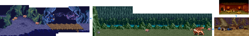Thumbnail for a map of Stage 8b: Rescue At The Gnome Village for the Arcade game Dungeons & Dragons: Shadow Over Mystara.