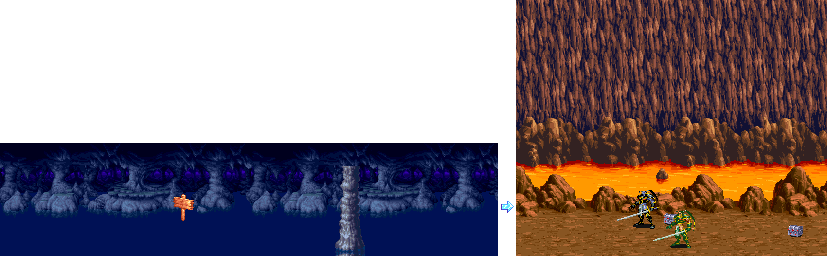 Thumbnail for a map of Stage 9c: Secret Underworld for the Arcade game Dungeons & Dragons: Shadow Over Mystara.