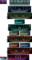 Thumbnail for a map of Stage 7: Sable Tower for the Arcade game Dungeons & Dragons: Tower Of Doom.