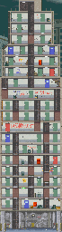 Thumbnail for a map of Mission 1: Red After Image for the Arcade game Elevator Action II.