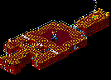 Thumbnail for a map of Sector B Level 4 for the Arcade game Escape From The Planet Of The Robot Monsters.