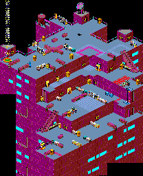 Thumbnail for a map of Sector BMD Level 11 for the Arcade game Escape From The Planet Of The Robot Monsters.