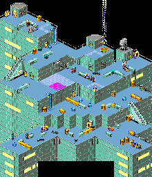 Thumbnail for a map of Sector BMD Level 13 for the Arcade game Escape From The Planet Of The Robot Monsters.