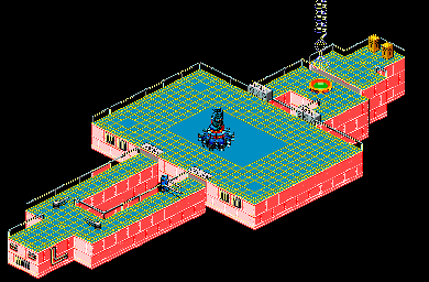 Thumbnail for a map of Sector M Level 8 for the Arcade game Escape From The Planet Of The Robot Monsters.