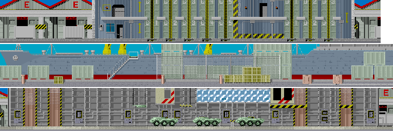 Thumbnail for a map of Stage 6 for the Arcade game ESWAT: Cyber Police.