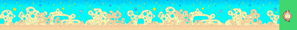 Thumbnail for a map of Stage 3: La Dune for the Arcade game Fantasy Zone.