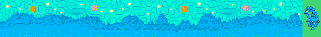 Thumbnail for a map of Stage 4: Dolimicca for the Arcade game Fantasy Zone.