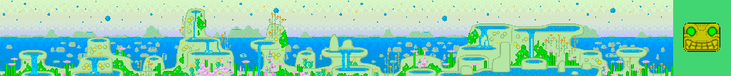 Thumbnail for a map of Stage 7: Pocarius for the Arcade game Fantasy Zone.