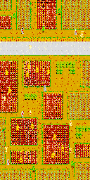 Thumbnail for a map of Area=1 for the Arcade game Farmers Rebellion.