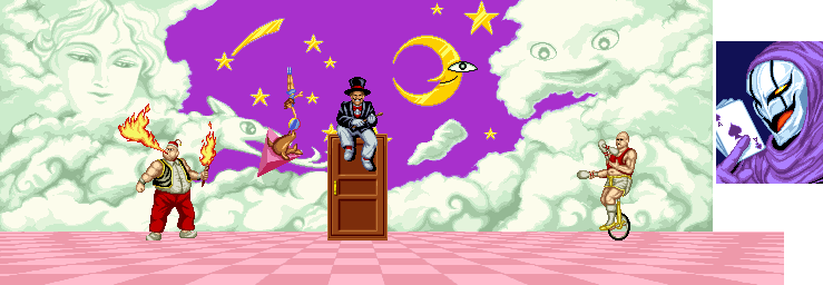 Thumbnail for a map of Clown for the Arcade game Fighter's History.
