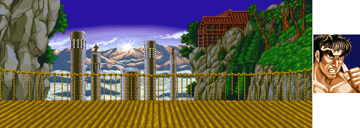 Thumbnail for a map of Mizoguchi for the Arcade game Fighter's History.