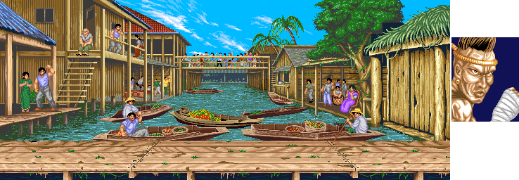 Thumbnail for a map of Samchay for the Arcade game Fighter's History.