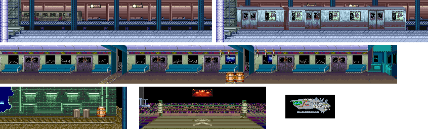 Thumbnail for a map of Round 2: Subway Park for the Arcade game Final Fight.