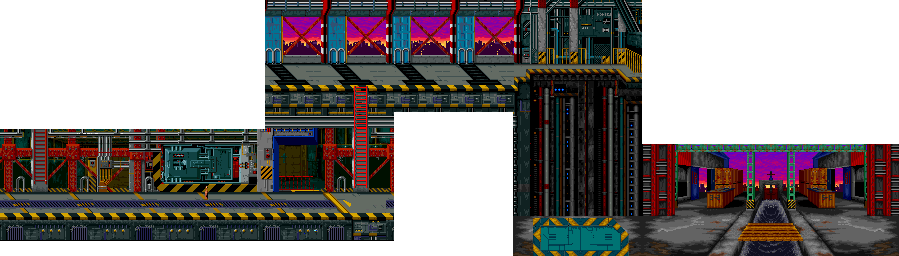 Thumbnail for a map of Stage 2 for the Arcade game Gang Wars.