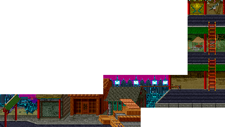 Thumbnail for a map of Stage 4 for the Arcade game Gang Wars.