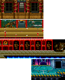 Thumbnail for a map of Stage 5 for the Arcade game Gang Wars.