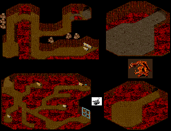 Thumbnail for a map of Stage 4 for the Arcade game Gate Of Doom.