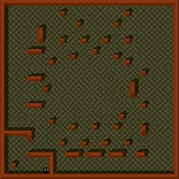 Thumbnail for a map of Level: 103 - Invader for the Arcade game Gauntlet.