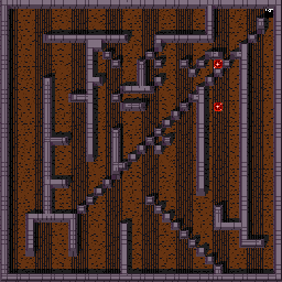 Thumbnail for a map of Level: 105 - Bisected for the Arcade game Gauntlet.