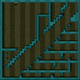 Thumbnail for a map of Level: 109 - Submarine for the Arcade game Gauntlet.