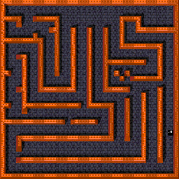 Thumbnail for a map of Level: 116 - Rubies for the Arcade game Gauntlet.