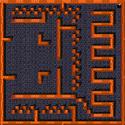Thumbnail for a map of Level: 117 - Emeralds for the Arcade game Gauntlet.