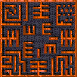 Thumbnail for a map of Level: 121 - Silver for the Arcade game Gauntlet.