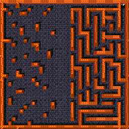 Thumbnail for a map of Level: 125 - Platinum for the Arcade game Gauntlet.