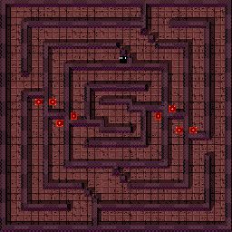 Thumbnail for a map of Level: 20 - Symmetry for the Arcade game Gauntlet.