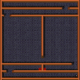 Thumbnail for a map of Level: 21 - Invisibilities for the Arcade game Gauntlet.