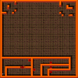 Thumbnail for a map of Level: 22 - Death Row for the Arcade game Gauntlet.