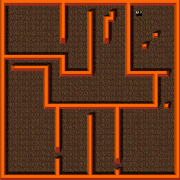 Thumbnail for a map of Level: 29 - Daidaiiro for the Arcade game Gauntlet.