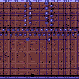 Thumbnail for a map of Level: 30 - Tophat for the Arcade game Gauntlet.